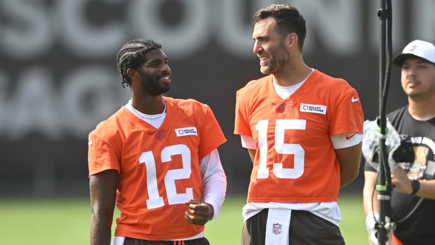 Shedeur Sanders Reacts to Joe Flacco Trade in Video, Browns QB 'Happy' for Veteran