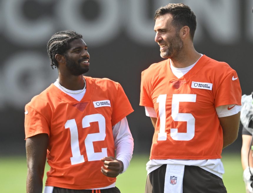 Shedeur Sanders Reacts to Joe Flacco Trade in Video, Browns QB 'Happy' for Veteran