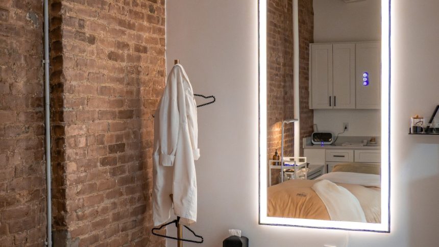 A treatment bed in Katya Young Studios