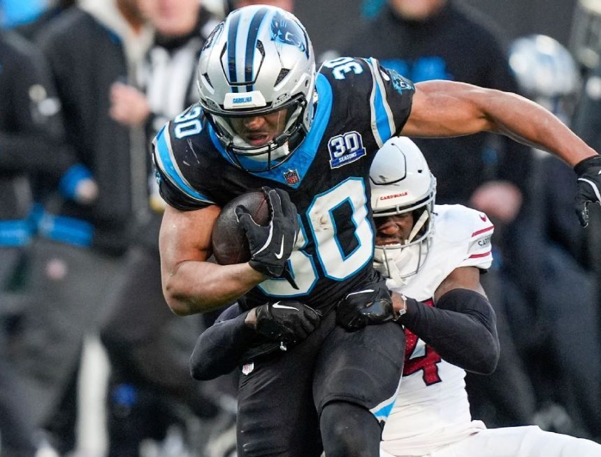 Source: Panthers RB Hubbard not expected to play vs. Dolphins