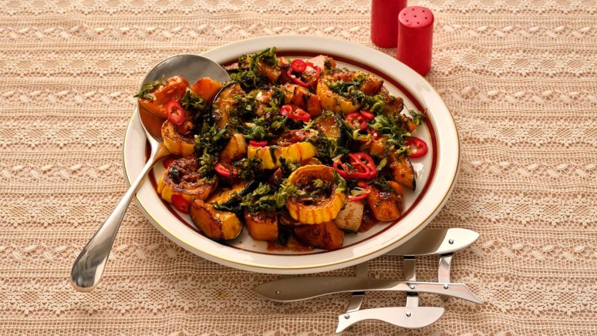 Sweet-and-Spicy Squash With Scallion Oil Recipe Sweet-and-Spicy Squash With Scallion Oil Recipe