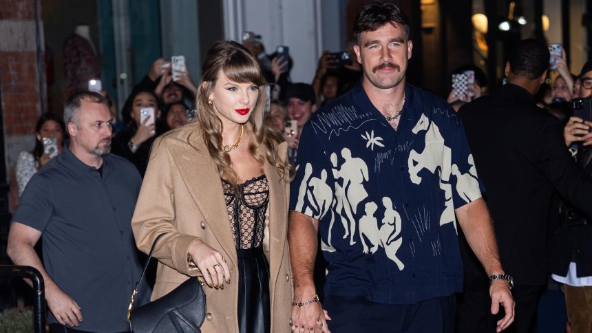Taylor Swift Denies Rumors Travis Kelce Sings on 'Opalite' Song on New Album in Video