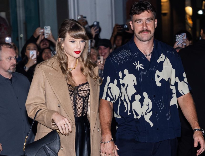 Taylor Swift Denies Rumors Travis Kelce Sings on 'Opalite' Song on New Album in Video