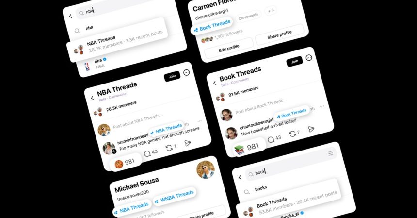 Threads adds communities to help you find your people