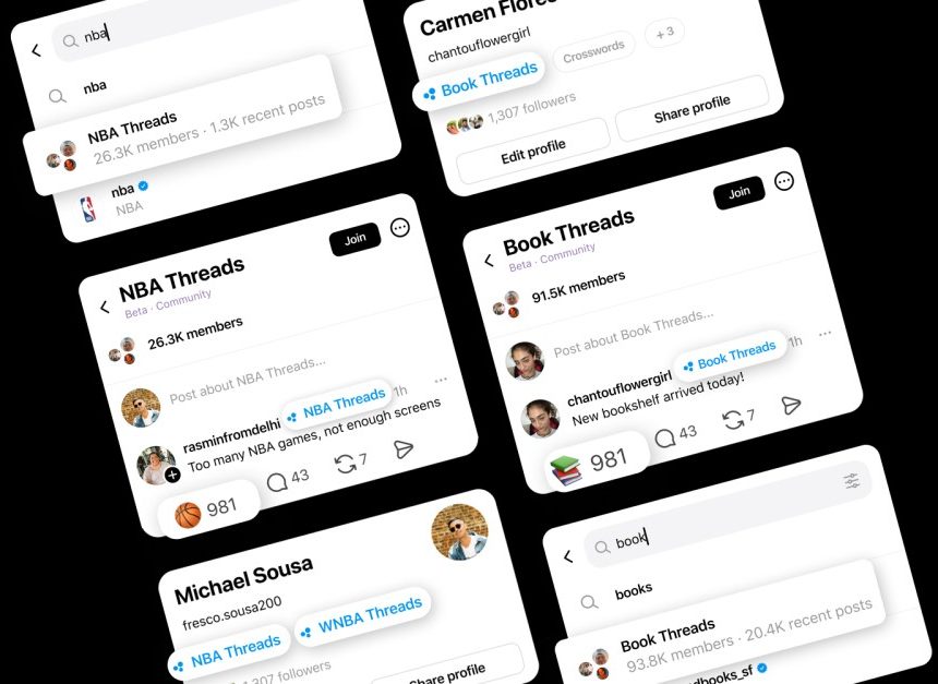 Threads adds communities to help you find your people