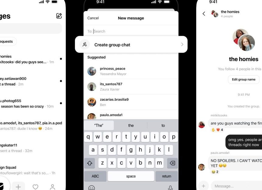 Threads now has group chats
