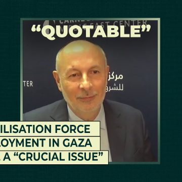 Stabilisation force deployment in Gaza still a “crucial issue”
