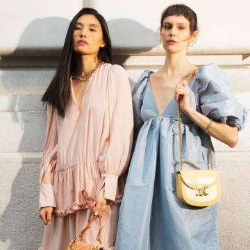 Some pastel looks from Vestiaire Collective.