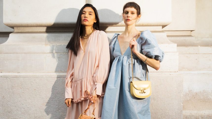Some pastel looks from Vestiaire Collective.