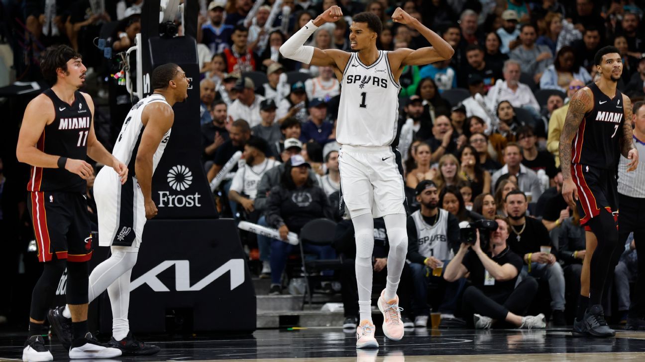 Victor Wembanyama leads Spurs to franchise's first 5-0 start
