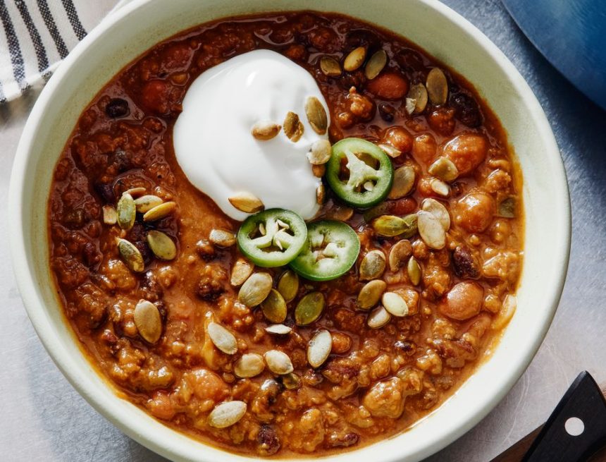 Weeknight Pumpkin Chili Recipe | Bon Appétit