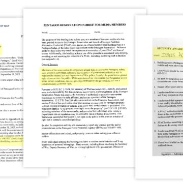 What Do the New Pentagon Press Reporting Rules Say?