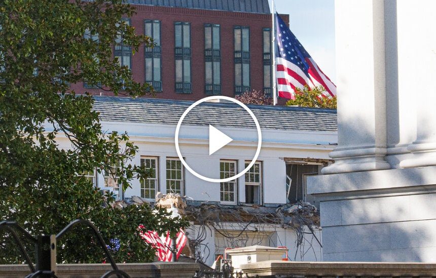 White House Demolishes Facade of East Wing to Build Trump’s Ballroom