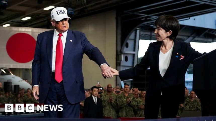 Trump ends Japan leg of Asia tour after meeting Sanae Trump ends Japan leg of Asia tour after meeting Sanae Takaichi