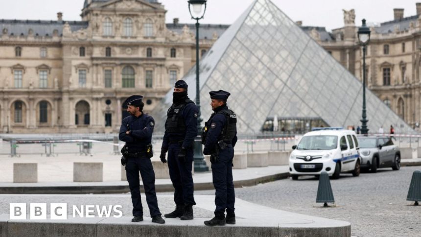 Two arrested over theft of jewels at Louvre, French media Two arrested over theft of jewels at Louvre, French media report