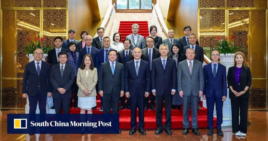 Deputy chief of Beijing’s office overseeing Hong Kong affairs meets media delegation