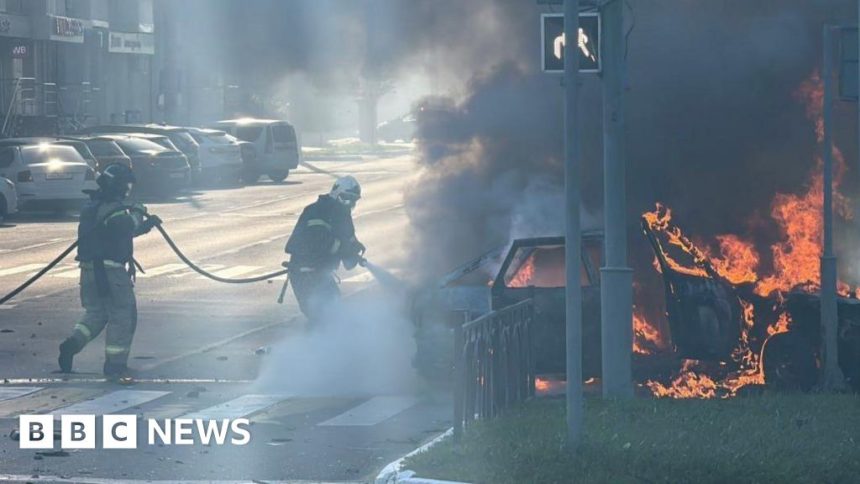 Blackouts hit Russia’s Belgorod as Ukrainian drone attacks surge
