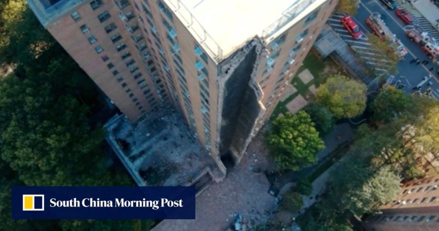 New York City high-rise partially collapses amid reports of gas explosion