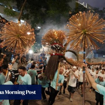 ‘Unique’ and ‘stunning’: Hong Kong’s fire dragon dance draws thousands to Tai Hang