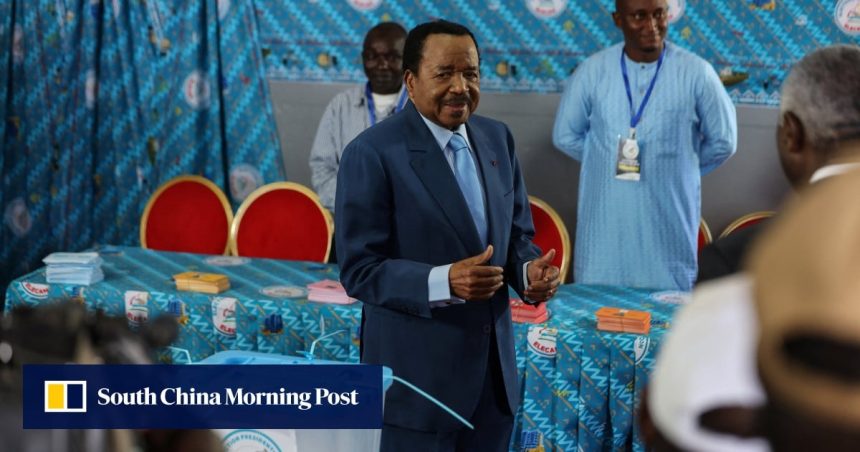 World’s oldest president, 92, could extend his rule as Cameroon heads to polls