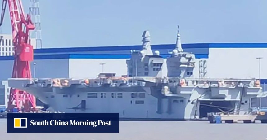 Is China’s next-level Type 076 amphibious assault ship being put through its paces?
