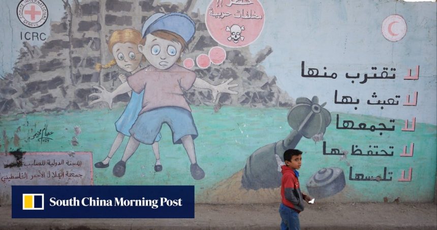 Unexploded ordnance in Gaza wounds children despite ceasefire Unexploded ordnance in Gaza wounds children despite ceasefire