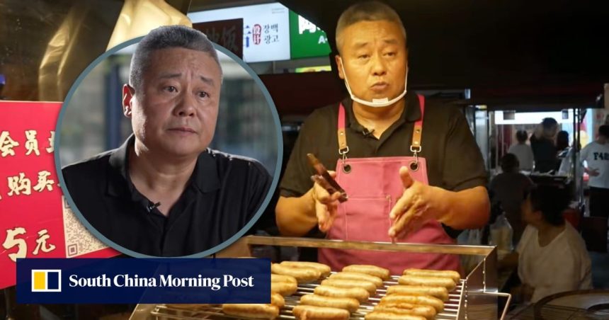 Bankrupt China entrepreneur makes comeback with roasted sausage stall, inspires many