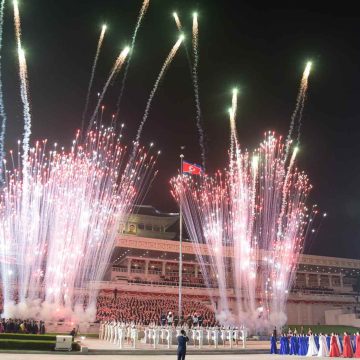 Fireworks heard in Pyongyang amid expectations for military parade