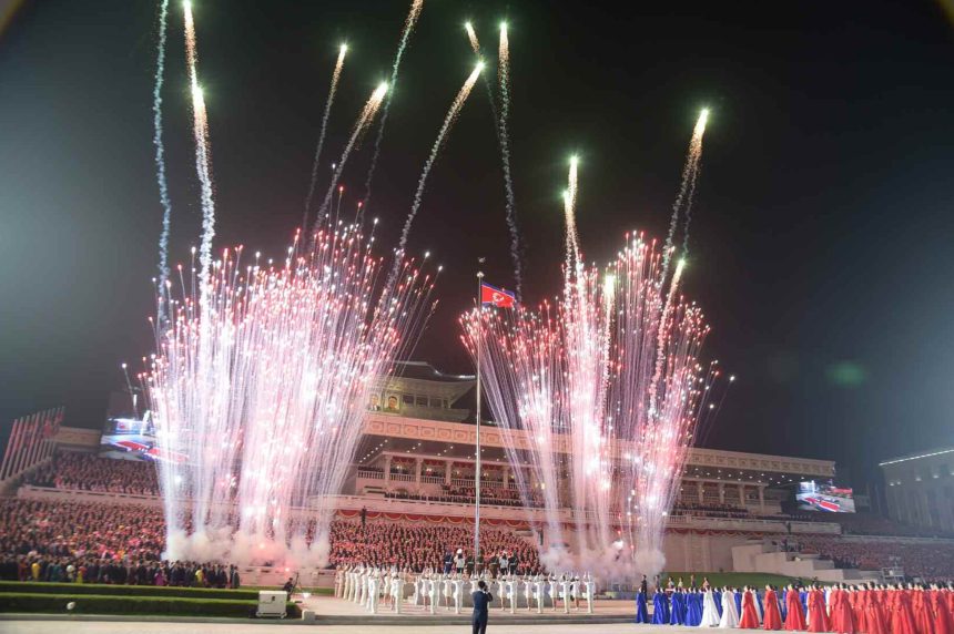 Fireworks heard in Pyongyang amid expectations for military parade Fireworks heard in Pyongyang amid expectations for military parade