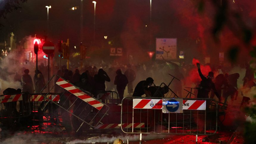 Police break up pro-Palestine protests during Italy-Israel qualifier | Israel-Palestine conflict