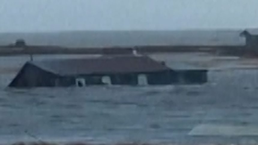 House filmed floating to sea after Typhoon Halong hits Alaska’s coast | Weather