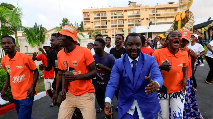 Supporters celebrate Ivory Coast president’s massive election victory | Elections Supporters celebrate Ivory Coast president’s massive election victory | Elections