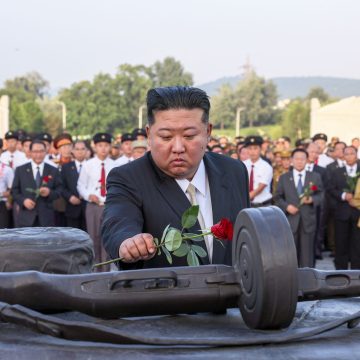 North Korea ignores recent troop deaths, tempers anti-US message on war holiday
