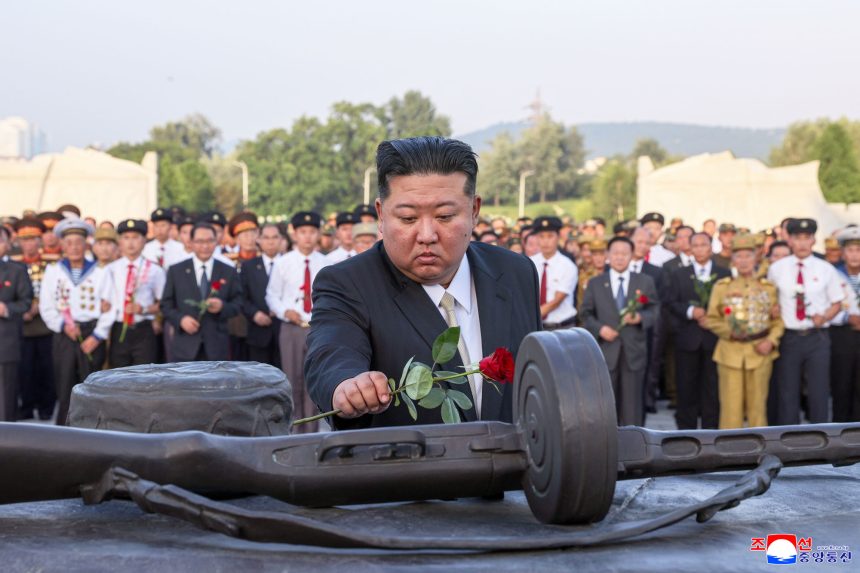 North Korea ignores recent troop deaths, tempers anti-US message on war holiday