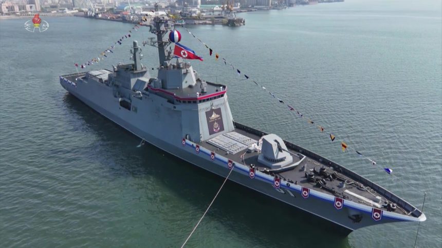 North Korea officially starts work on next warship under plan to transform navy