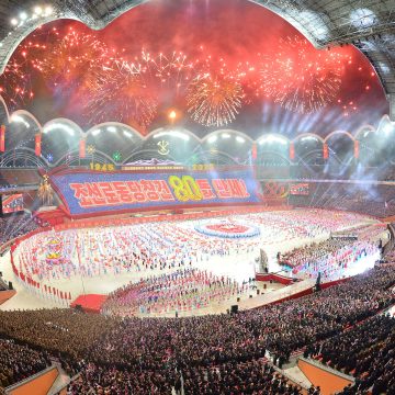 Kim Jong Un touts totalitarianism to foreign guests at first mass games in years