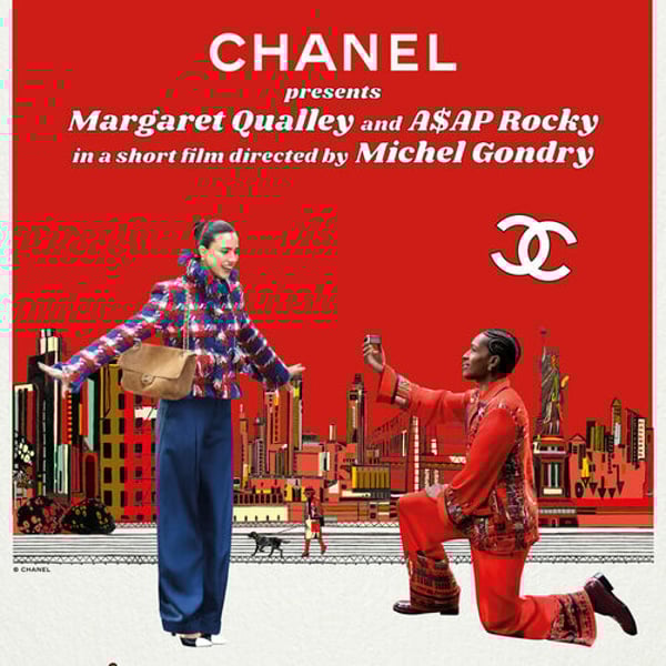 Chanel debuts A$AP Rocky as ambassador, with Margaret Qualley teaser video