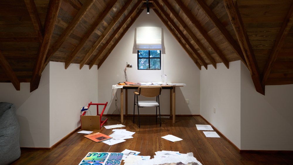 The artist residency space at Cheruby's Changle Road space, Cheruby House.