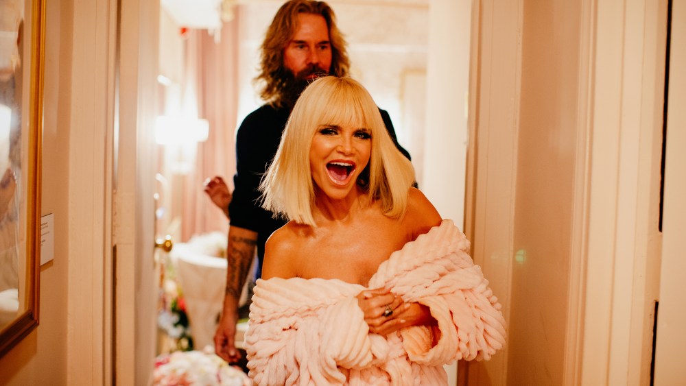 Getting ready with Kristin Chenoweth for the opening of The Queen of Versailles.