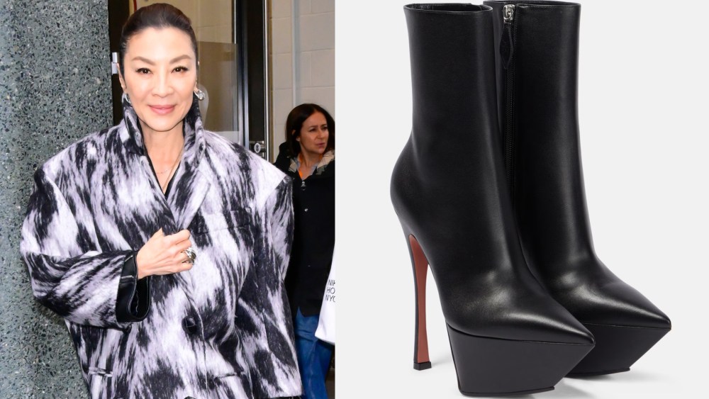 Michelle Yeoh seen outside ABC studios on Wednesday in New York City.