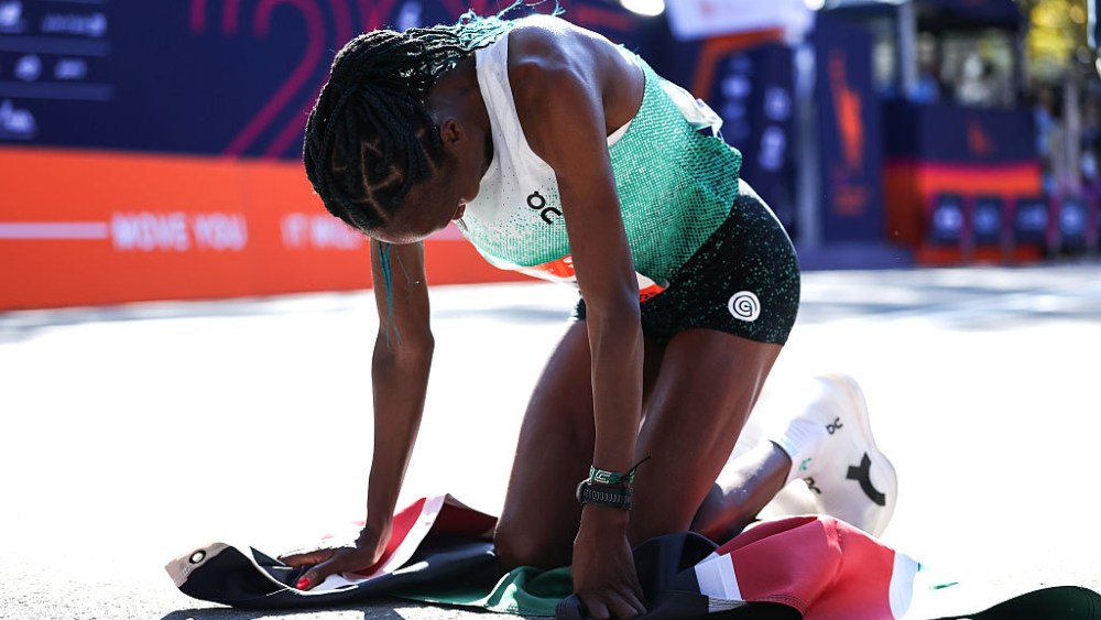 Hellen Obiri, NYC Marathon 2025 winner, On Running shoes