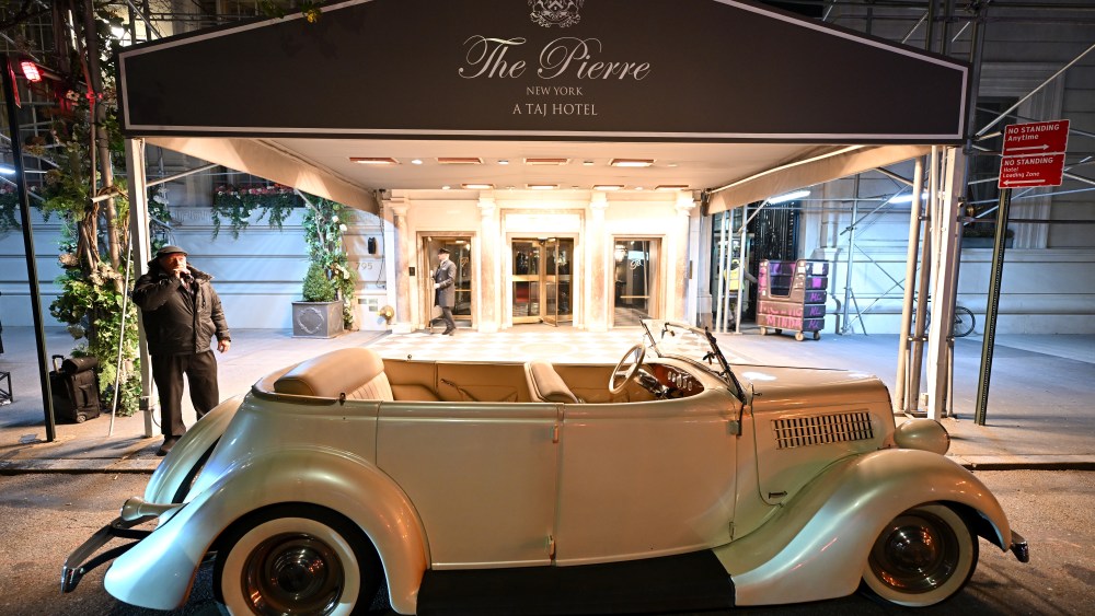 NEW YORK, NEW YORK - NOVEMBER 20: A Rolls-Royce outside the venue during The Pierre Red Diamond 95th Anniversary Gala at The Pierre hotel on Nov. 20, 2025 in New York City. (Photo by Roy Rochlin/Getty Images)
