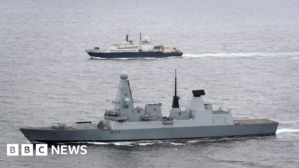 Russian spy ship on edge of UK waters, defence secretary says