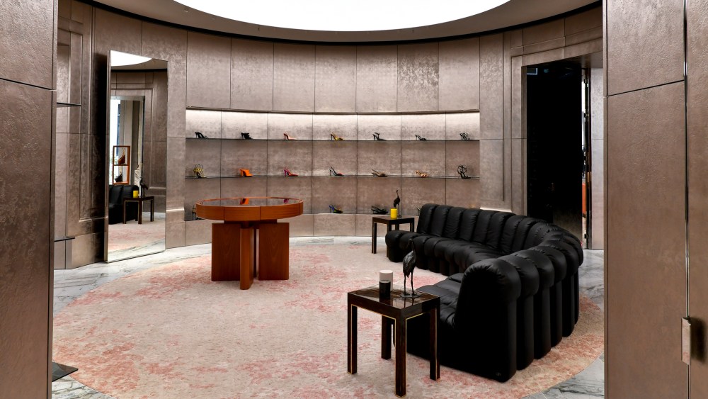 A look inside the new Saint Laurent boutique on Avenue Montaigne in Paris.
