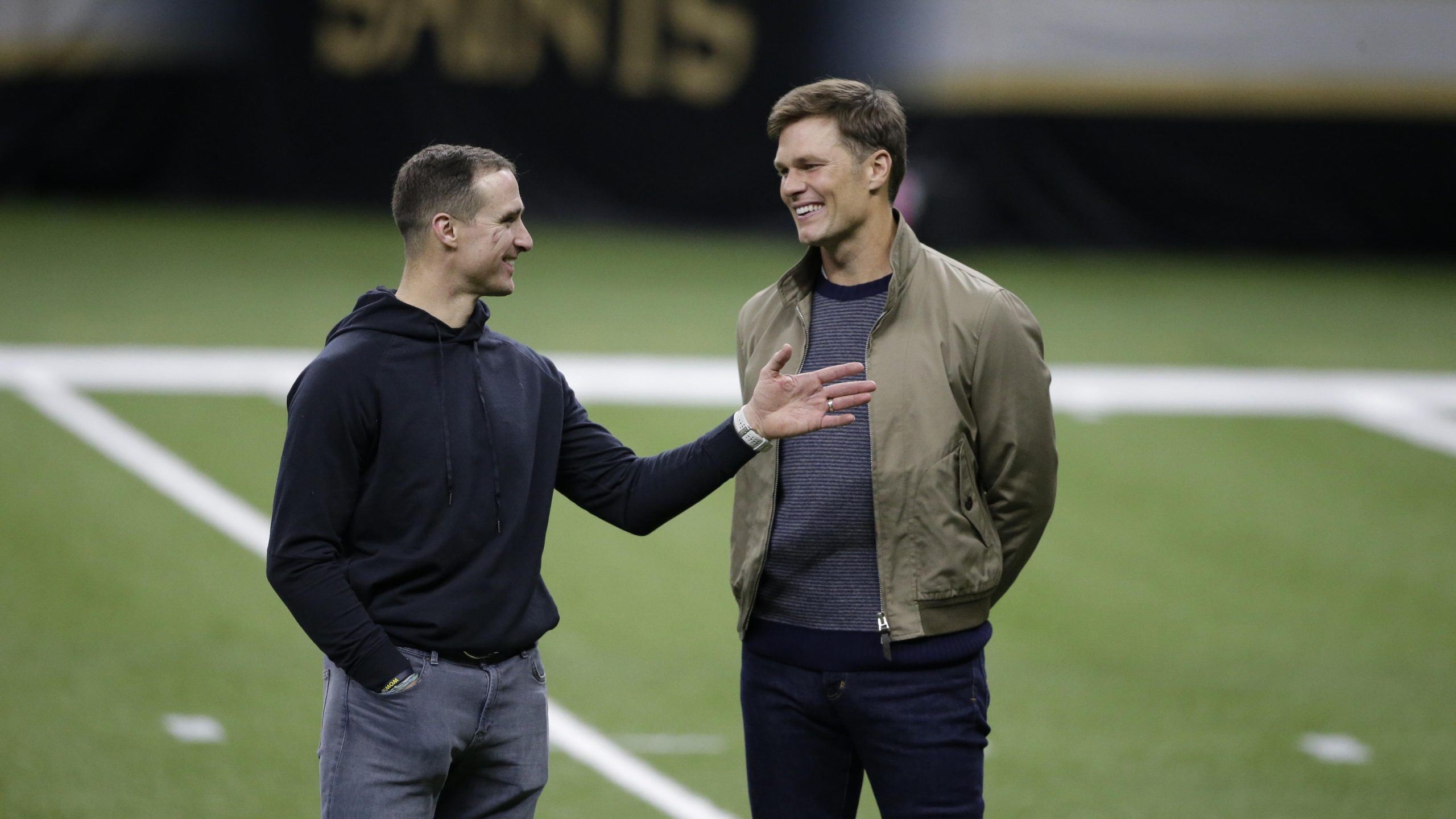Tom Brady Reveals Advice for Drew Brees Before FOX Broadcasting Debut on Video