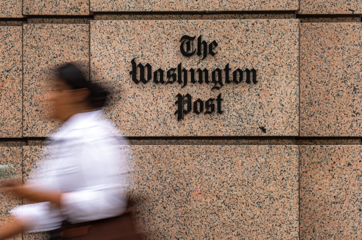The Washington Post Building at One Franklin Square Building in Washington, DC.