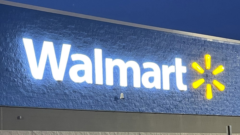 Walmart store sign