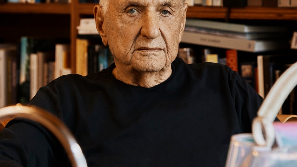 Frank Gehry photographed for WWD in Los Angeles CA in November, 2023