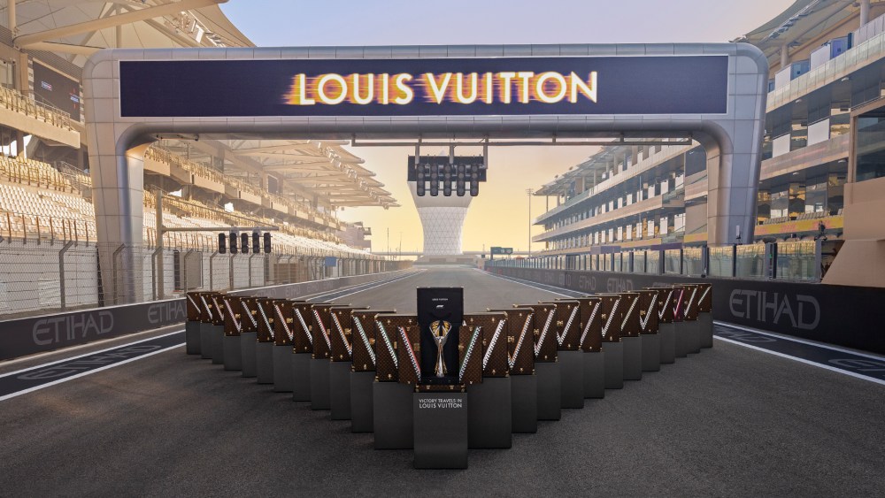 Louis Vuitton trunks at the Formula 1 Abu Dhabi Grand Prix