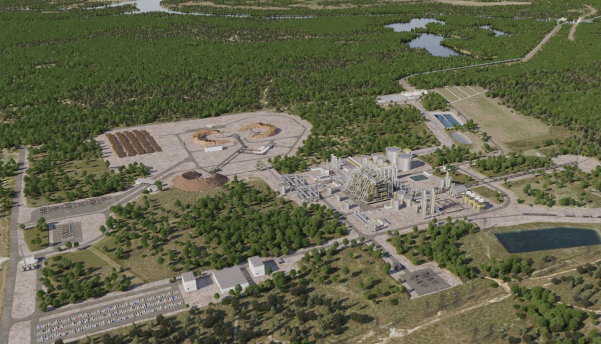 A rendering of the Beaver Lake Renewable Energy plant.